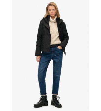 Superdry Giacca antivento con cappuccio da montagna nera