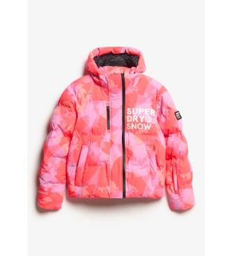 Superdry Gesteppte Kapuzenjacke rosa