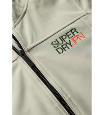 Superdry Soft shell jakna zelenkasto siva