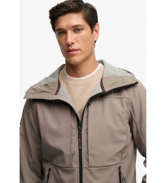 Superdry Giacca Softshell Trekker color talpa