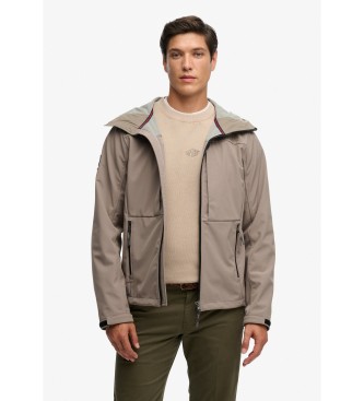 Superdry Giacca Softshell Trekker color talpa