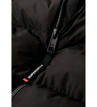 Superdry Sport Steppjacke mit Kapuze Sport schwarz