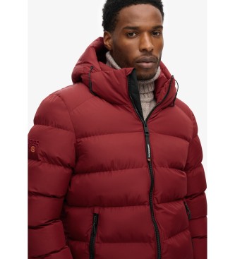 Superdry Steppjacke mit Kapuze Sports rot