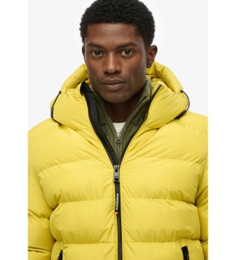 Superdry Sportsteppjacke mit Kapuze gelb