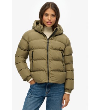 Superdry Casaco Stanton com capuz e acolchoado verde