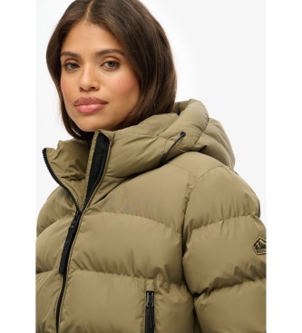 Superdry Casaco Stanton com capuz e acolchoado verde