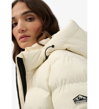 Superdry Veste matelass�e � capuche Stanton, blanc cass�