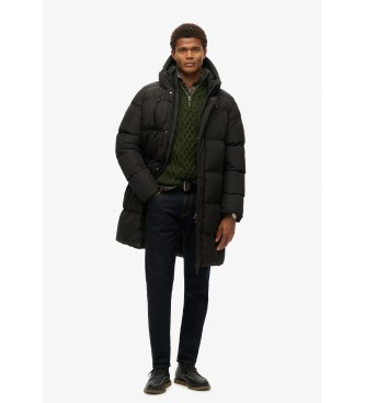 Superdry Chaqueta acolchada con capucha Sports negro