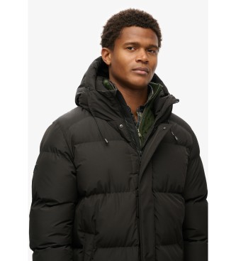 Superdry Chaqueta acolchada con capucha Sports negro