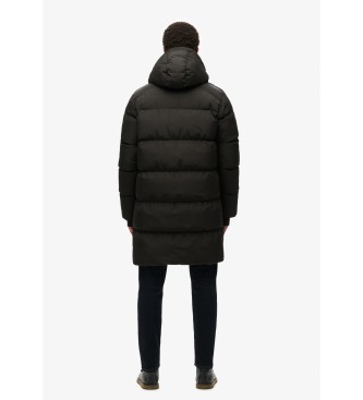 Superdry Chaqueta acolchada con capucha Sports negro