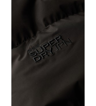 Superdry Chaqueta acolchada con capucha Sports negro