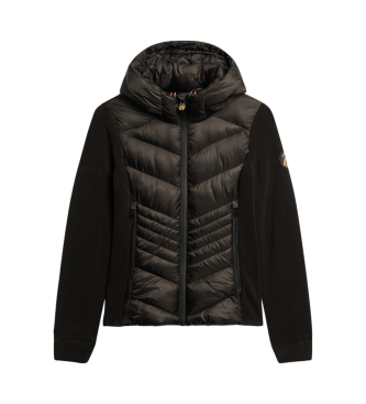 Superdry Storm hooded fleece jacket black