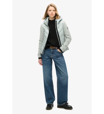 Superdry Storm fleecejacka med huva gr