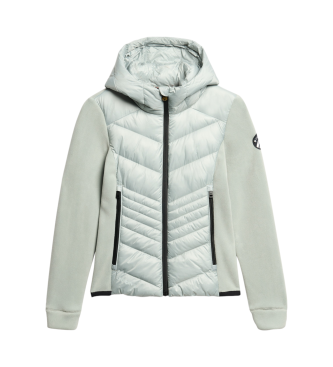 Superdry Storm hooded fleece jacket grey