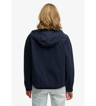 Superdry Giacca in twill blu navy lavato