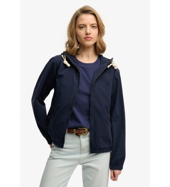Superdry Giacca in twill blu navy lavato