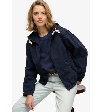 Superdry Giacca in twill blu navy lavato