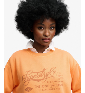 Superdry Sweatshirt Industry Worker Loose orange