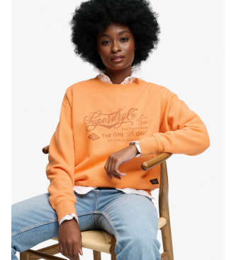 Superdry Sweatshirt Industry Worker Loose orange
