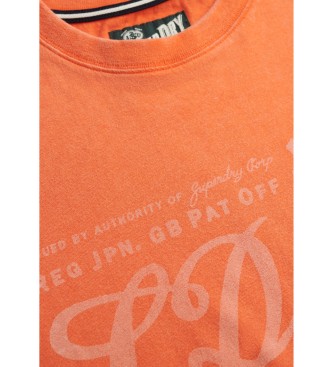 Superdry Industriearbeiter Entspanntes T-shirt orange