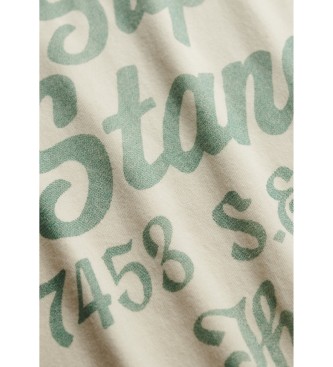 Superdry Industry Worker Entspanntes T-Shirt beige