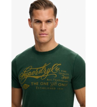Superdry Industriearbeiter Entspanntes T-Shirt gr�n