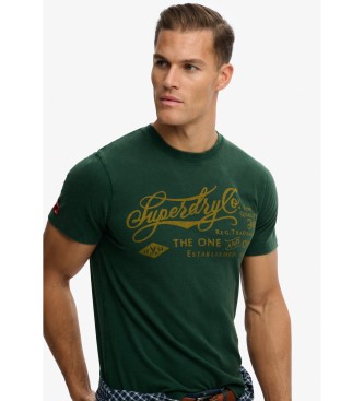 Superdry Industriearbeiter Entspanntes T-Shirt gr�n