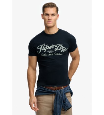 Superdry Industriearbeiter Entspanntes T-Shirt navy