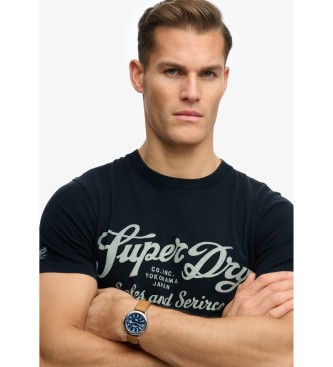 Superdry Industriearbeiter Entspanntes T-Shirt navy