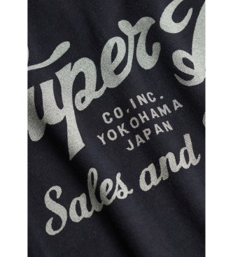 Superdry Industriearbeiter Entspanntes T-Shirt navy