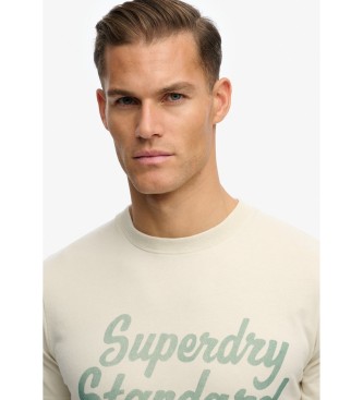 Superdry Industry Worker Entspanntes T-Shirt beige