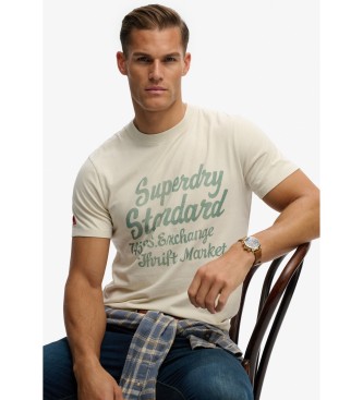 Superdry Industry Worker Entspanntes T-Shirt beige