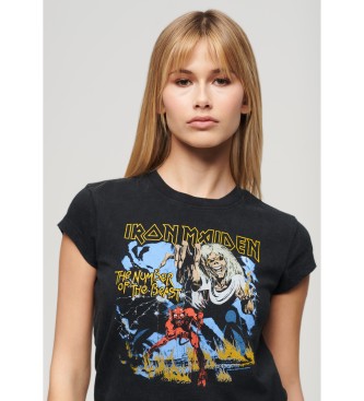 Superdry Iron Maiden T-shirt svart
