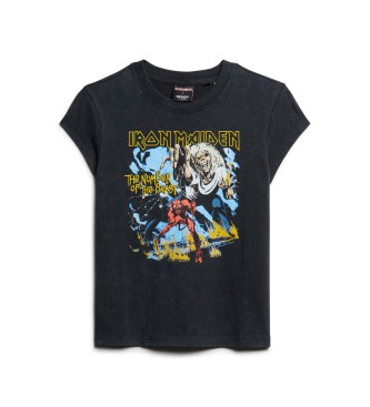 Superdry Koszulka Iron Maiden czarna
