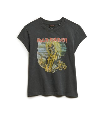 Superdry T-shirt Iron Maiden noir