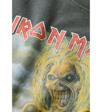 Superdry Maglietta nera degli Iron Maiden