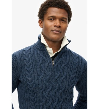 Superdry Jacob marineblauer Pullover