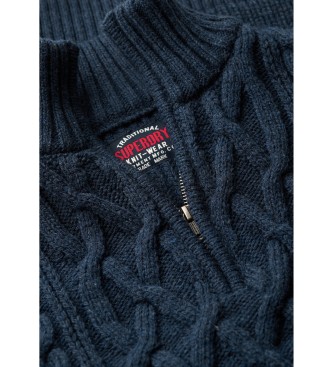 Superdry Jacob marineblauer Pullover