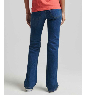 Superdry Flared mid-rise skinny jeans blue 