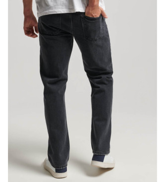 Superdry Gerade geschnittene Jeans schwarz