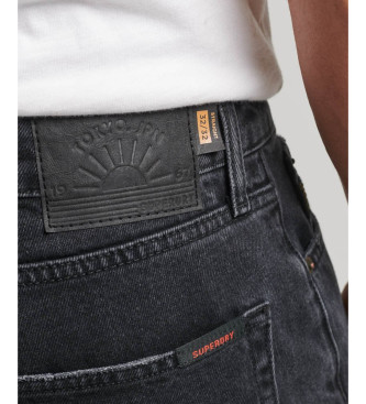 Superdry Recht gesneden jeans zwart