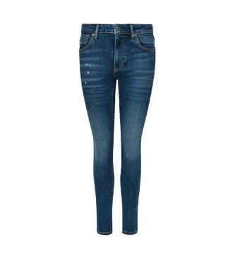Superdry Mid-rise jeans van biologisch katoen Vintage blauw