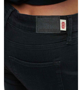 Superdry Mid-Rise-Jeans aus Bio-Baumwolle Vintage schwarz