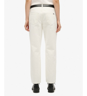 Superdry Jeans Mid Rise Straight off-white