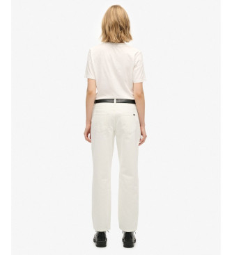Superdry Jeans Mid Rise Straight off-white
