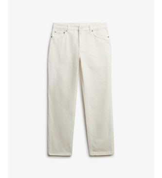 Superdry Jeans Mid Rise Straight off-white