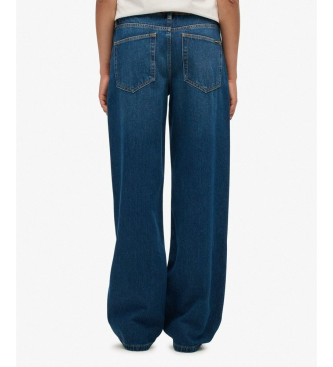 Superdry Jeans blu a vita media e gamba larga