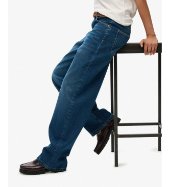 Superdry Jeans blu a vita media e gamba larga