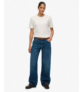 Superdry Jeans blu a vita media e gamba larga