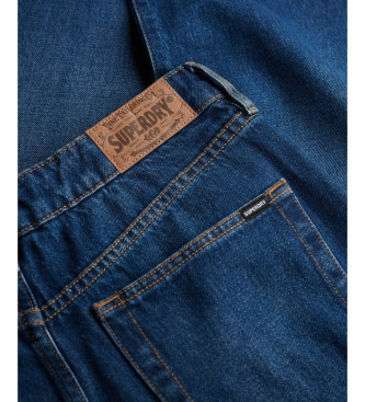 Superdry Jeans blu a vita media e gamba larga
